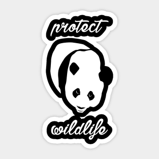 protect wildlife - panda Sticker